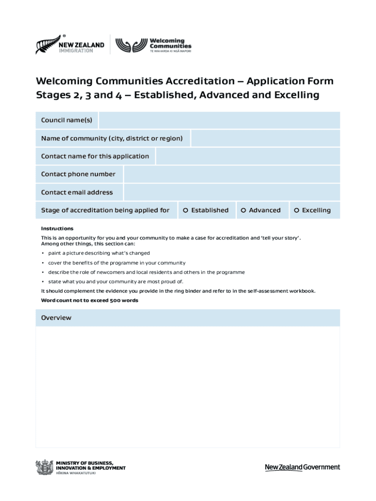 New Zealand Stage 3  Form