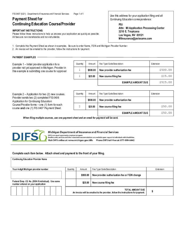  Get the FIS 0407 618 Department of Insurance and 2021