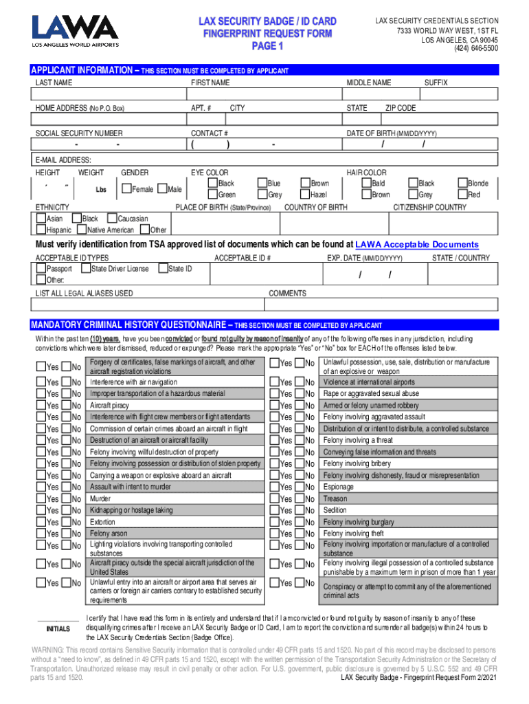 Lax Badge Form