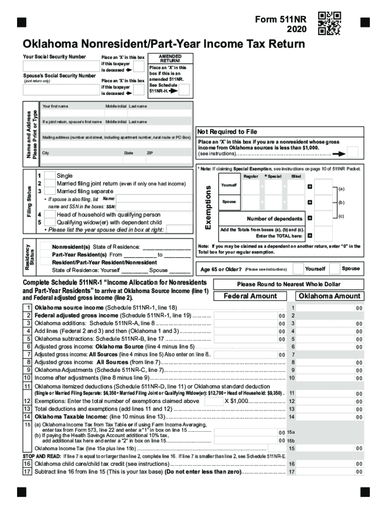 Oklahoma Tax 20222024 Form Fill Out and Sign Printable PDF Template