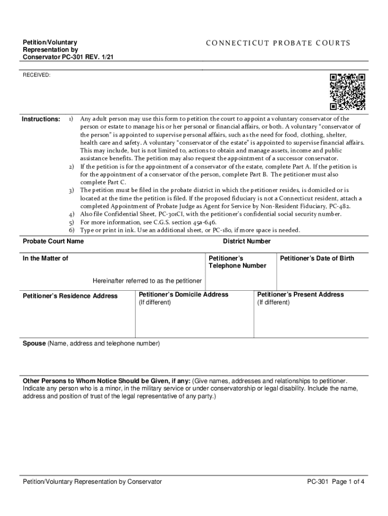  Petition to Excuse AccountTitle 19 CT Probate Courts 2021-2024