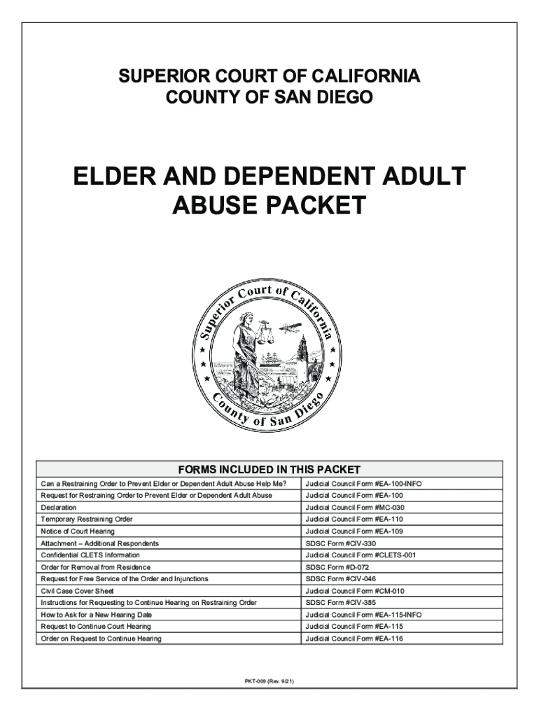  Form CA PKT 009 Fill Online, Printable, Fillable, Blank 2021-2024