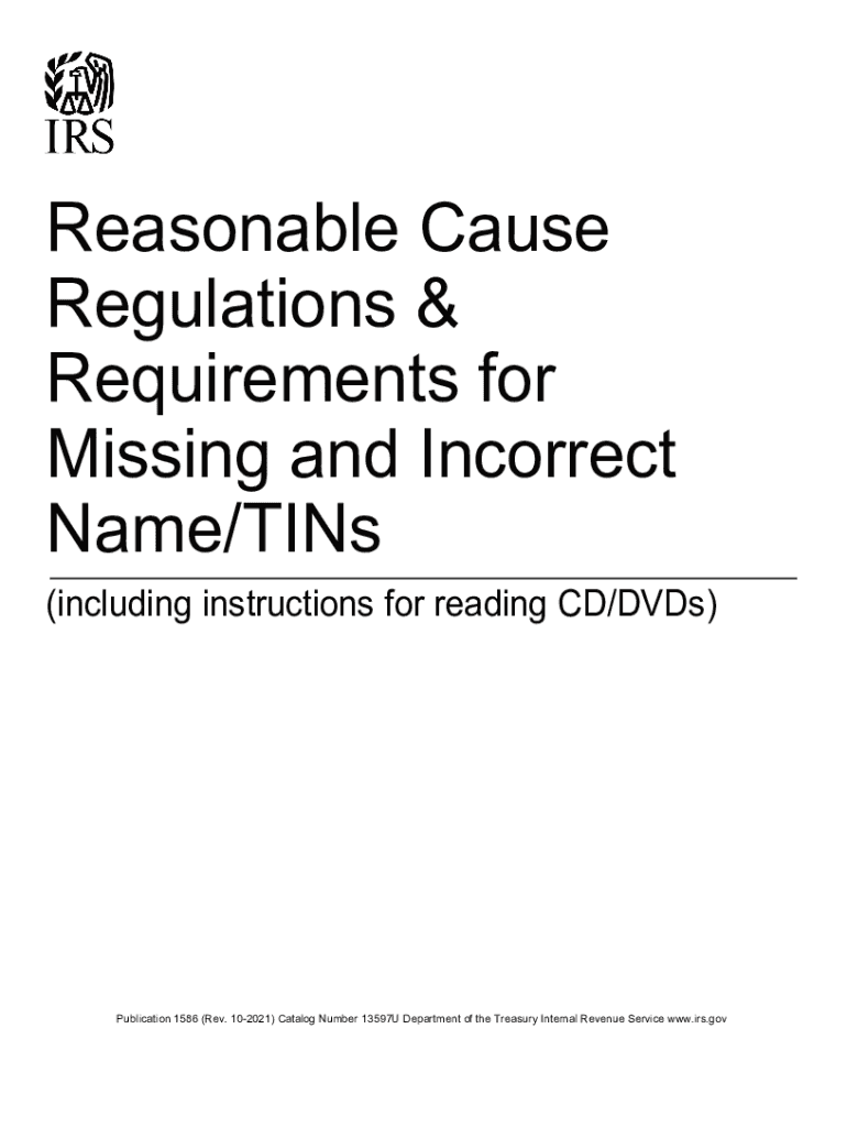  Reasonable Cause Regulations &amp;amp; Requirements for Missing 2021