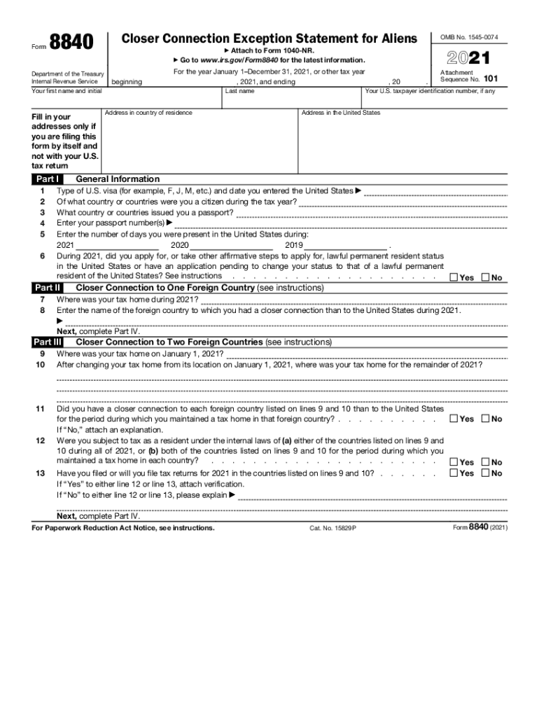  124 Printable 8843 Form Templates Fillable Samples in 2021