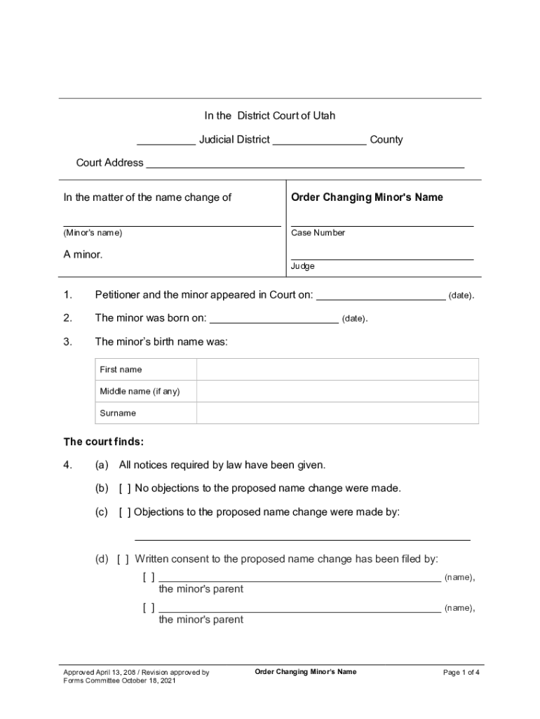 Address If You Do Not Respond to This Utah Courts  Form