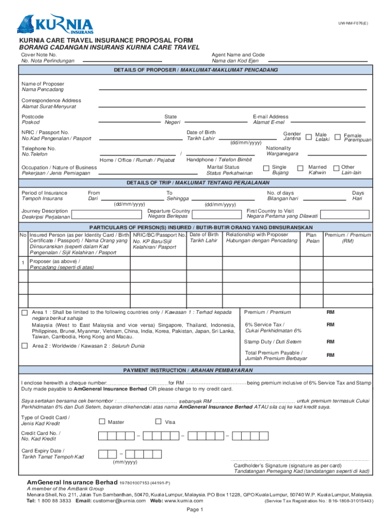 Fillable Online PC Form AG PDF RHB Bank Fax Email Print