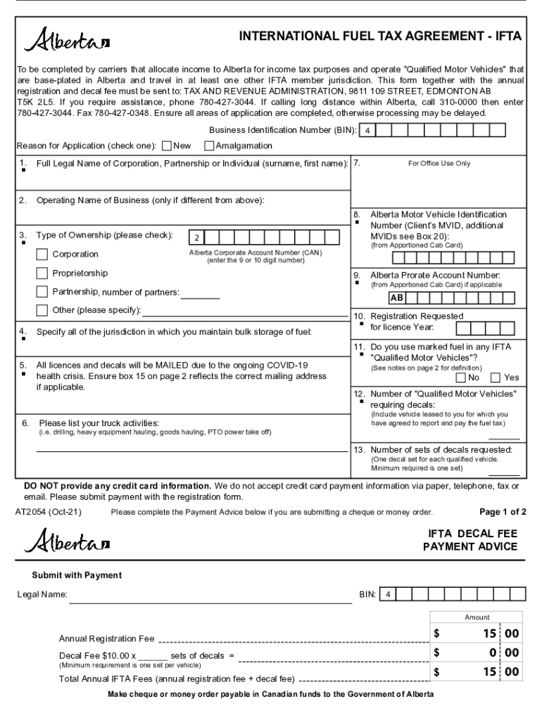  Get the INTERNATIONAL FUEL TAX AGREEMENT IFTA Tax 2021-2024