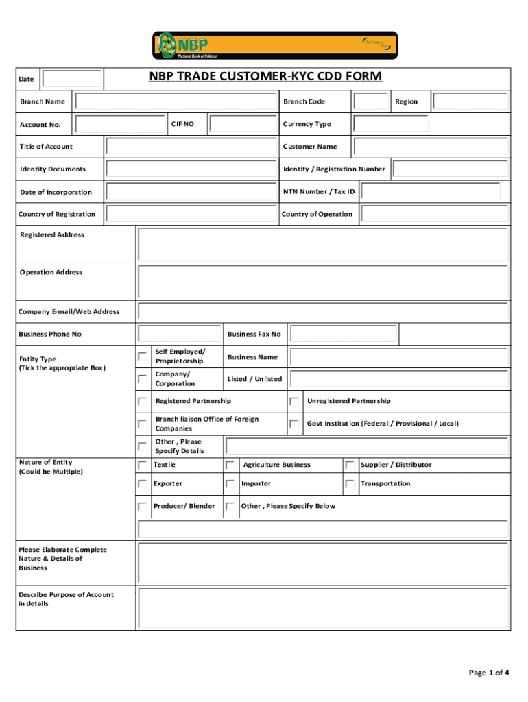 Trade Kyc Form