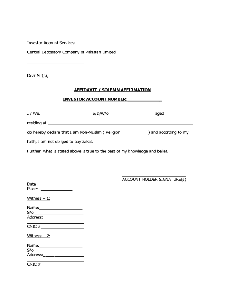 Procedure for Account Opening and Updation for Non AIs  Form