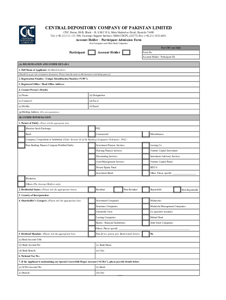 CDC House, 99 B, Block B, S M C H S Main Shahra E Faisal  Form