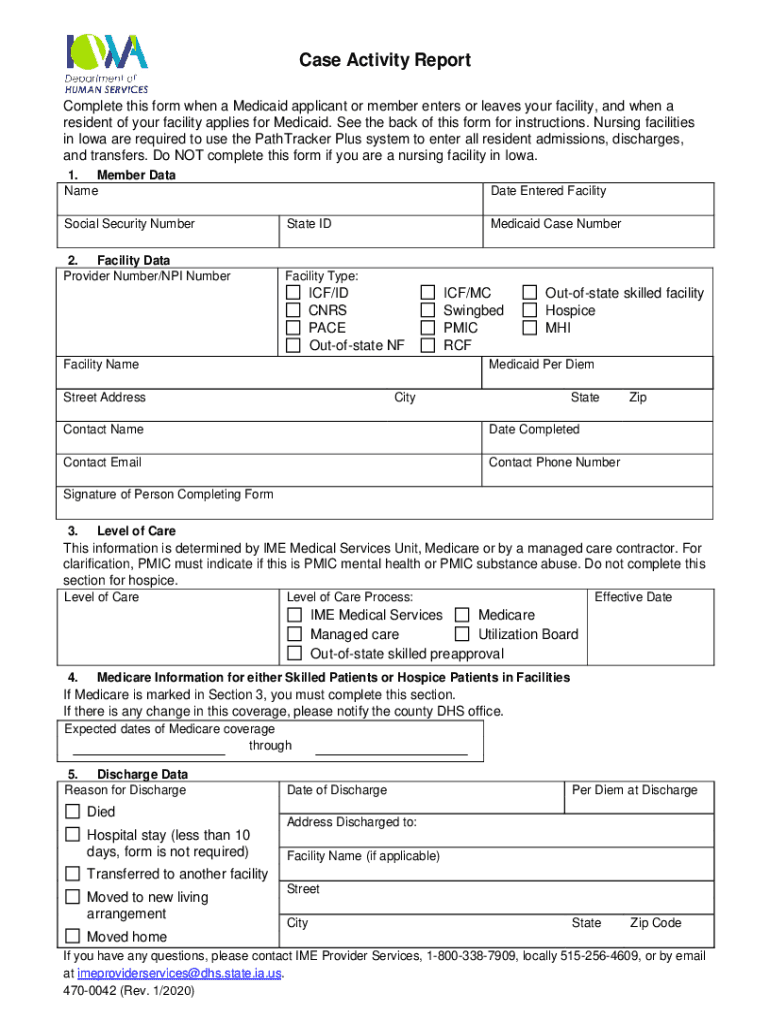  Case Activity Report 2020-2024