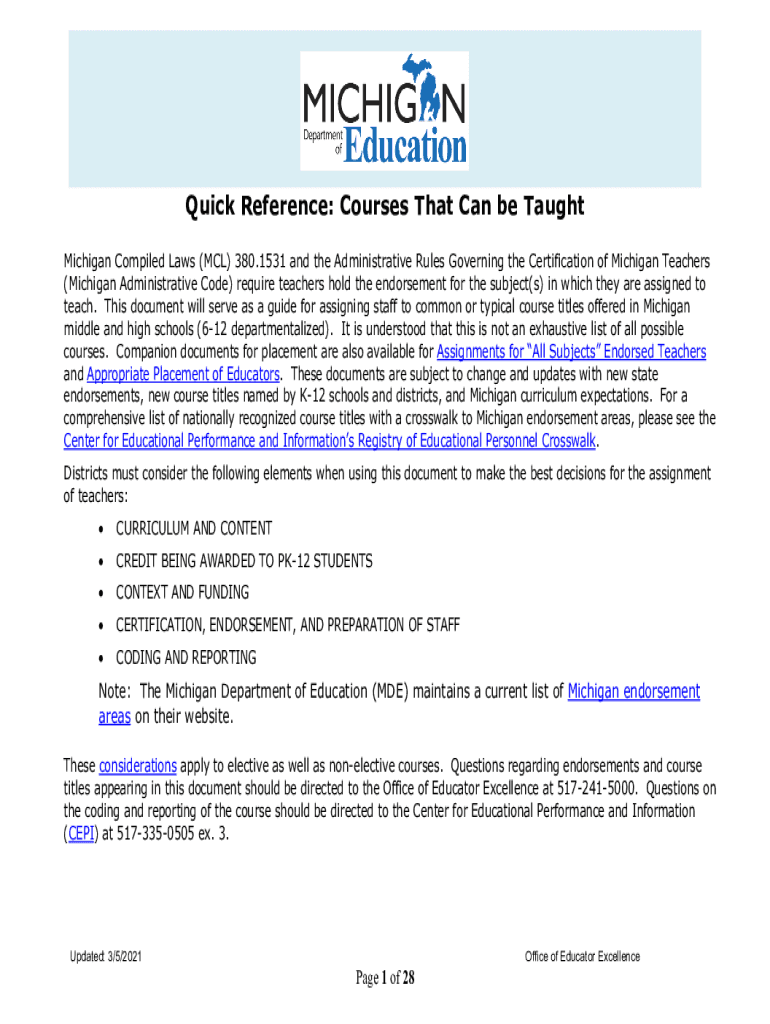  Quick Reference Michigan Fill Out and Sign Printable PDF 2021-2024