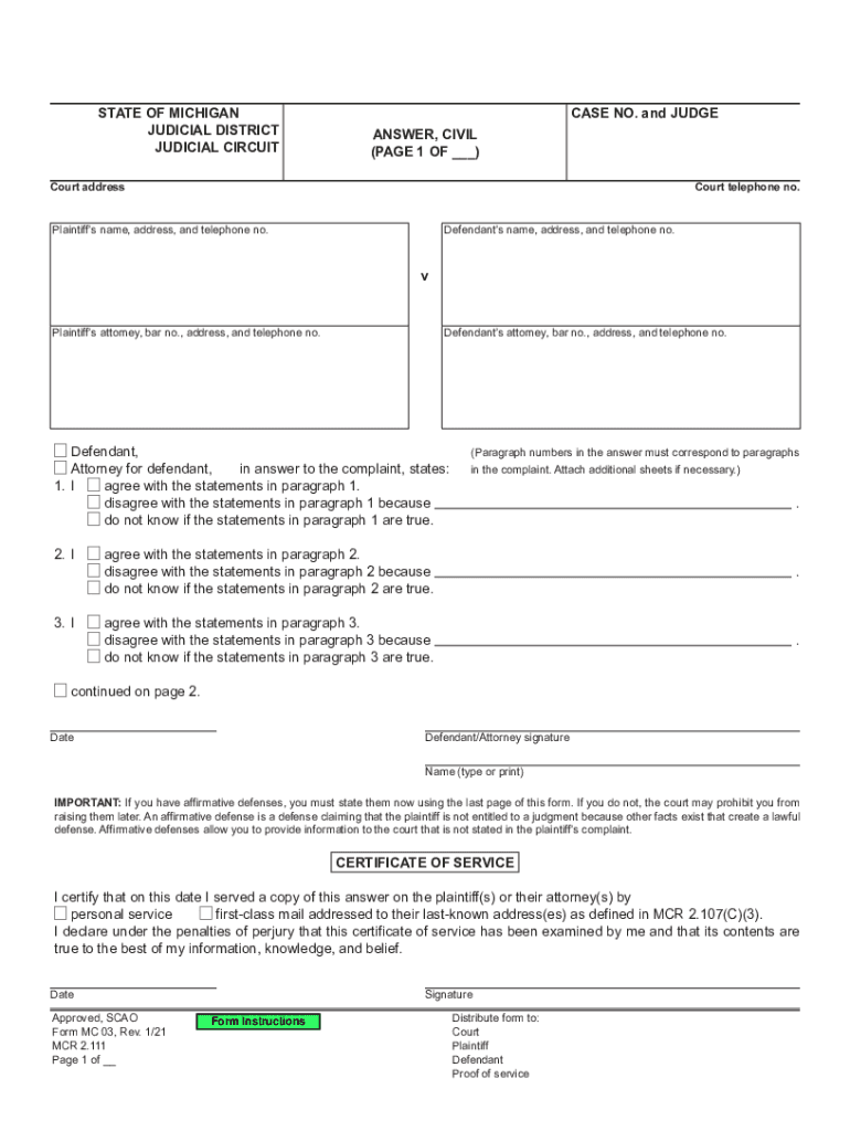  MC 03, Answer, Civil 2021