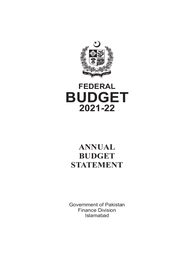 Annual Budget Statement  Form