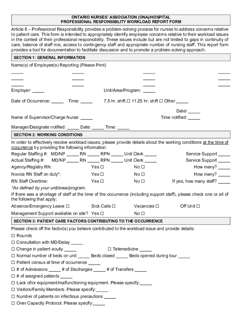  ONTARIO NURSES ASSOCIATION ONHOSPITAL PROFESSIO 2021-2024