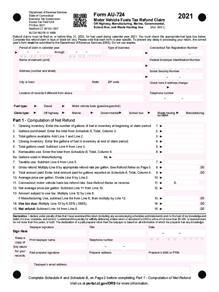  Department of Revenue Services Form CT 15A State of 2021