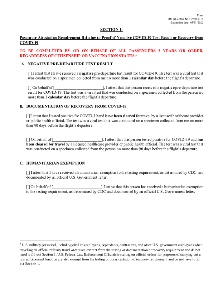 Attestation  Form