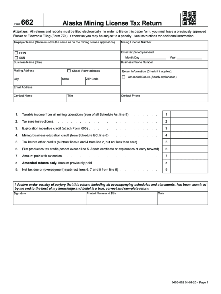  Mining License Tax 2020