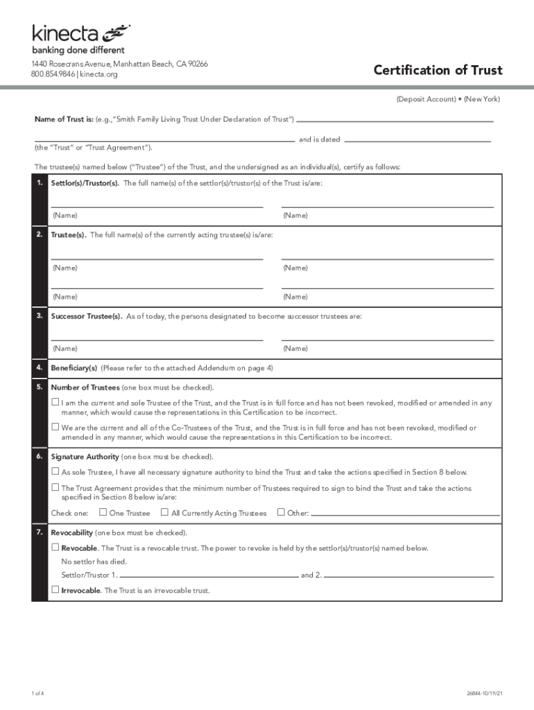  Wells Fargo Living Trust Forms 2021-2024