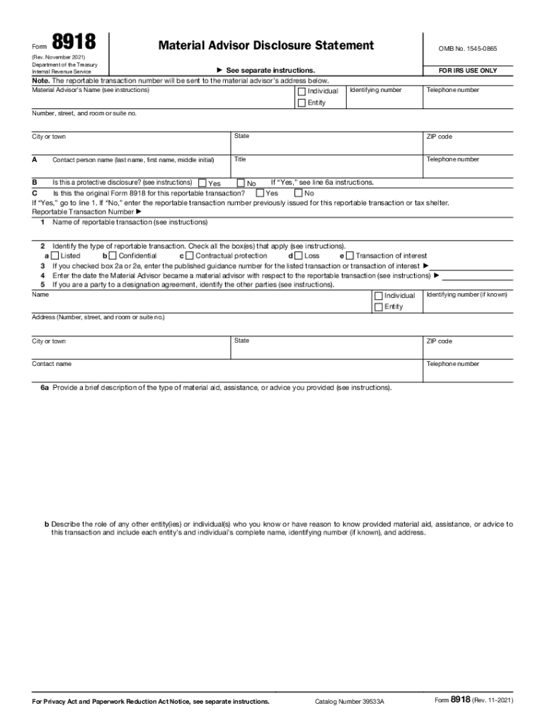 Disclosure of Loss Reportable Transactions IRS Tax FormsWho Must File? IRS Tax FormsDisclosure of Loss Reportable Transactions I