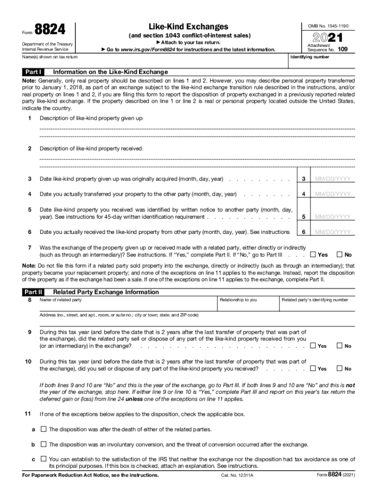 Instructions for Form 8824 Internal Revenue ServiceInstructions for Form 8275 01 IRS Tax FormsInstructions for Form 8824 Interna