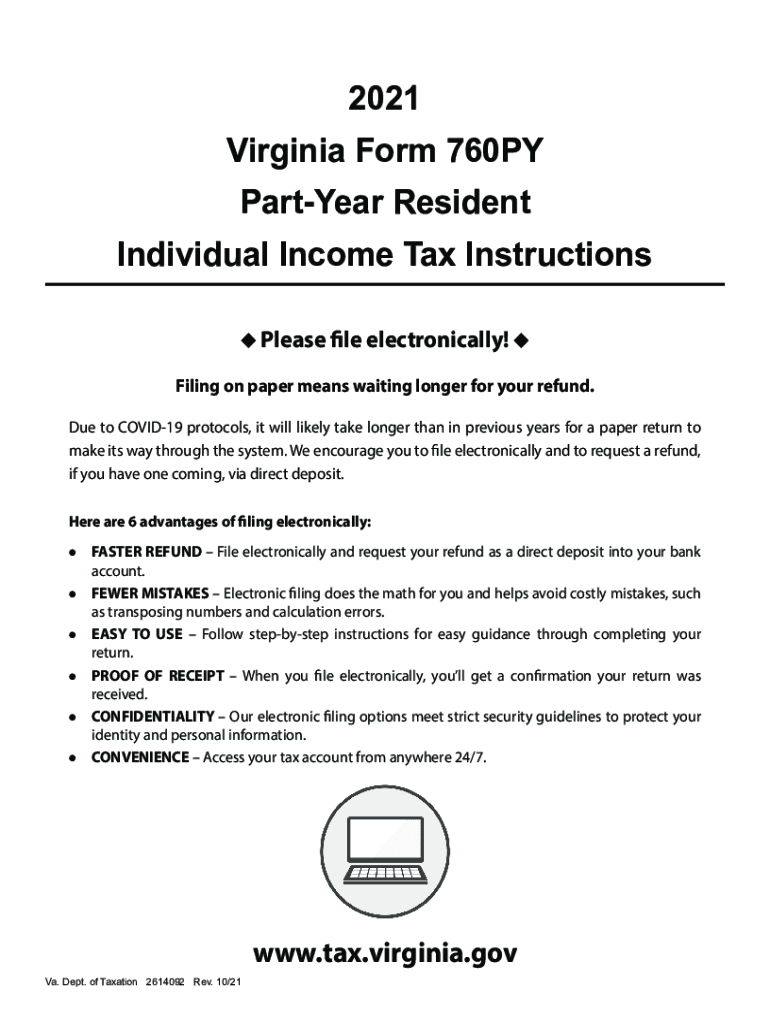  Www Tax Virginia Gov Sites Default2020 Form 760PY Instructions Virginia Tax 2021