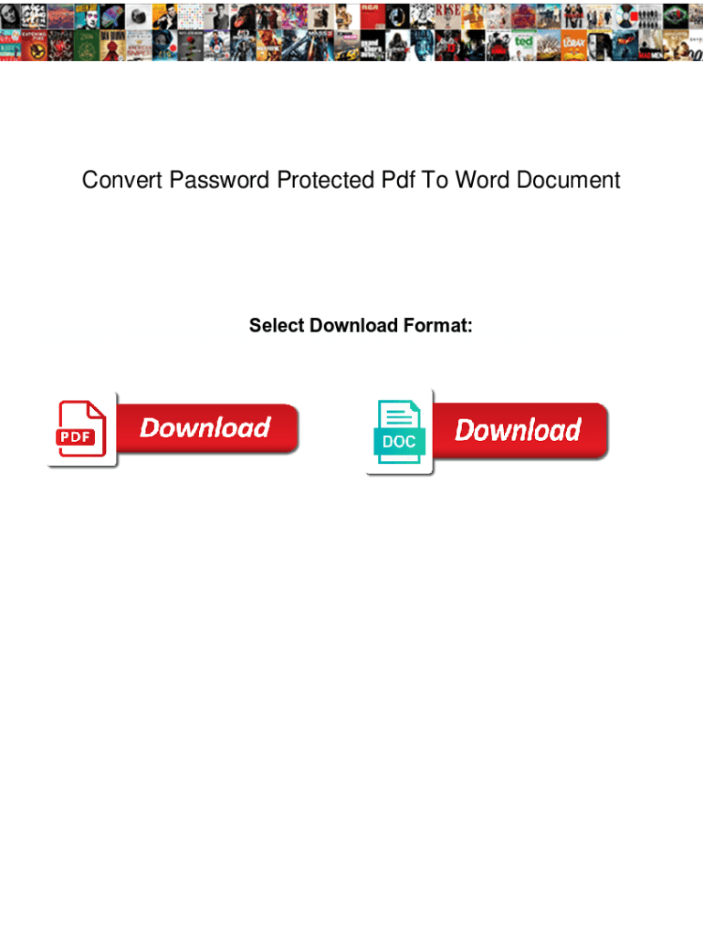 Convert Password Protected PDF to Word Document Convert Password Protected PDF to Word Document Qisv  Form