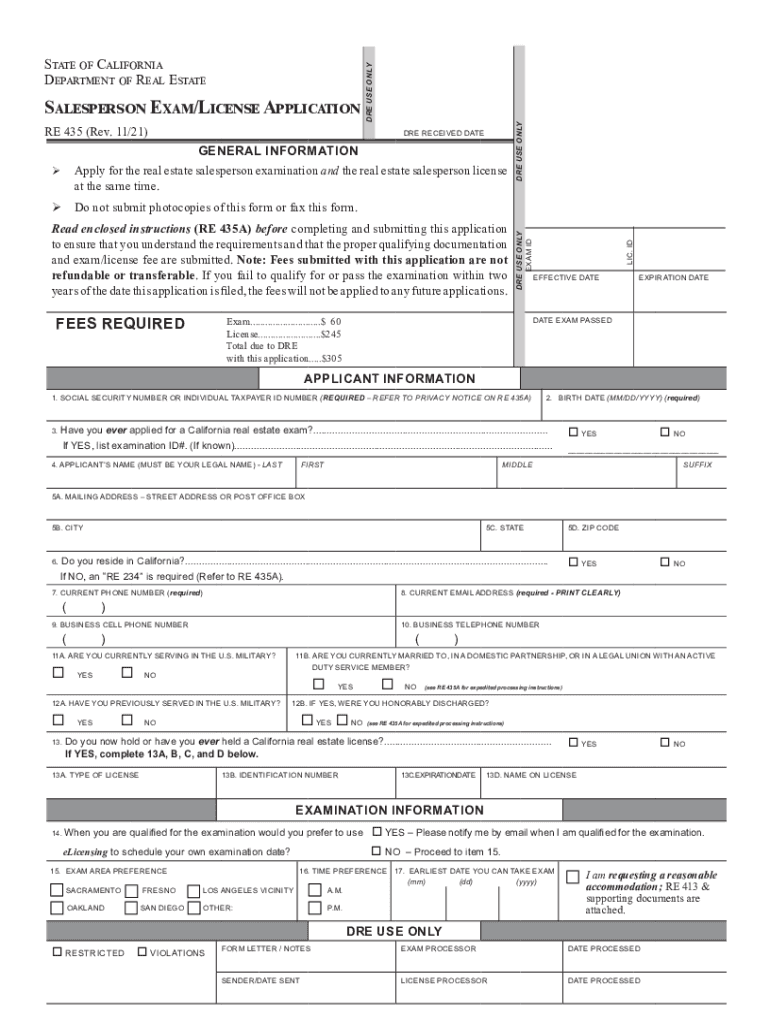  Www Dre Ca GovfilespdfExamLicense Application Checklist California Department of 2021-2024