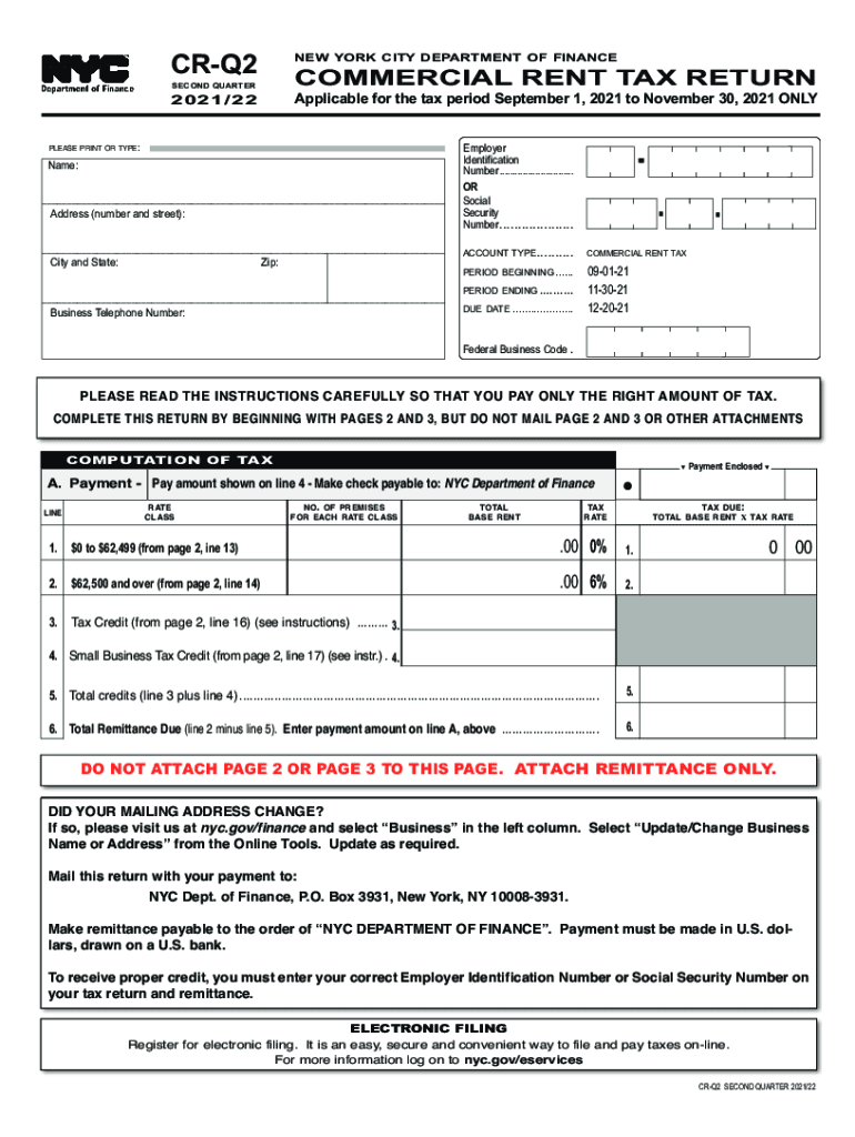  PDF Instructions for Form CR Q2 NYC Gov 2021