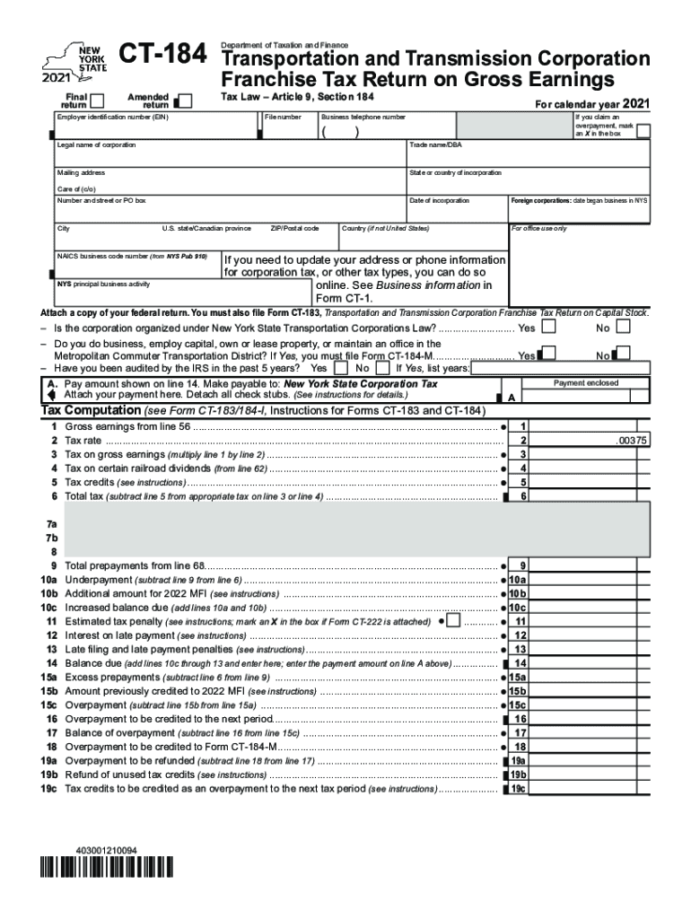  Fillable Online Form CT 184 Fax Email Print pdfFiller 2021