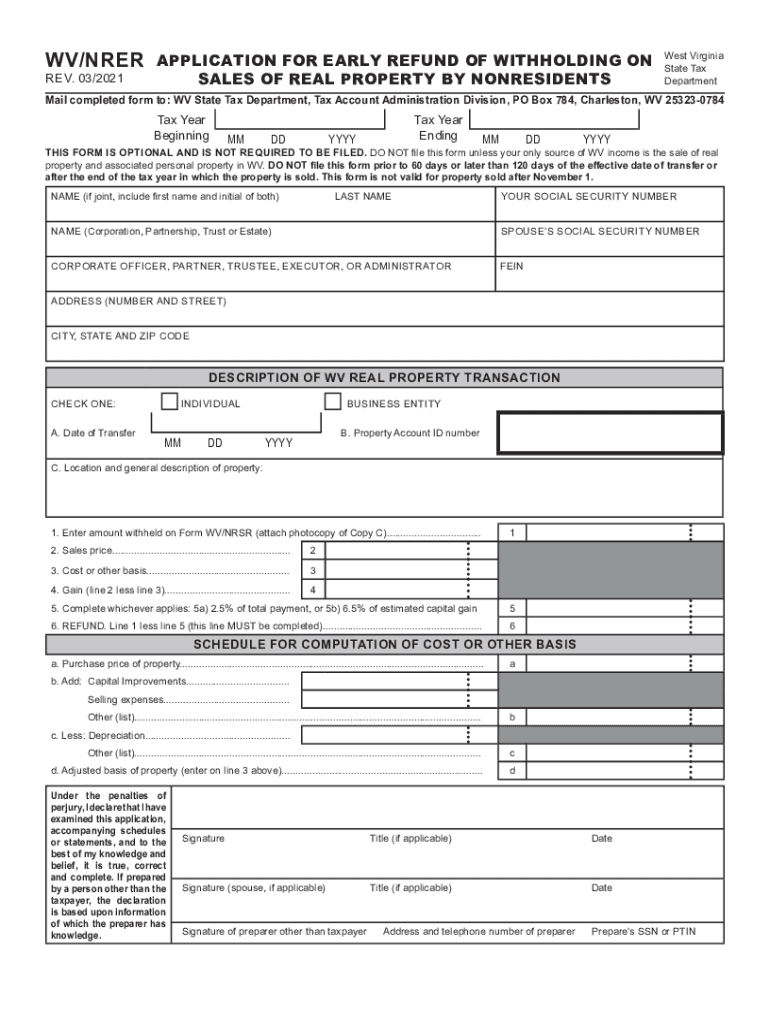  Tax Wv GovPagesWithholdingTaxFormsWithholding Tax Forms West Virginia State Tax Department 2021-2024