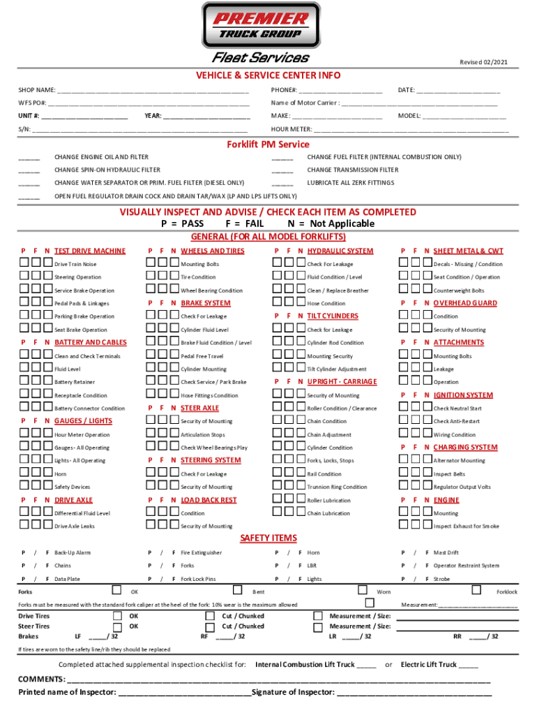 Vehicle Circle Check Template PDF Download  Form