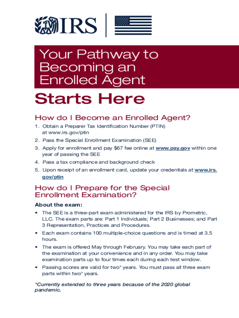  Your Pathway to Becoming an Enrolled Agent IRS Tax Forms 2021