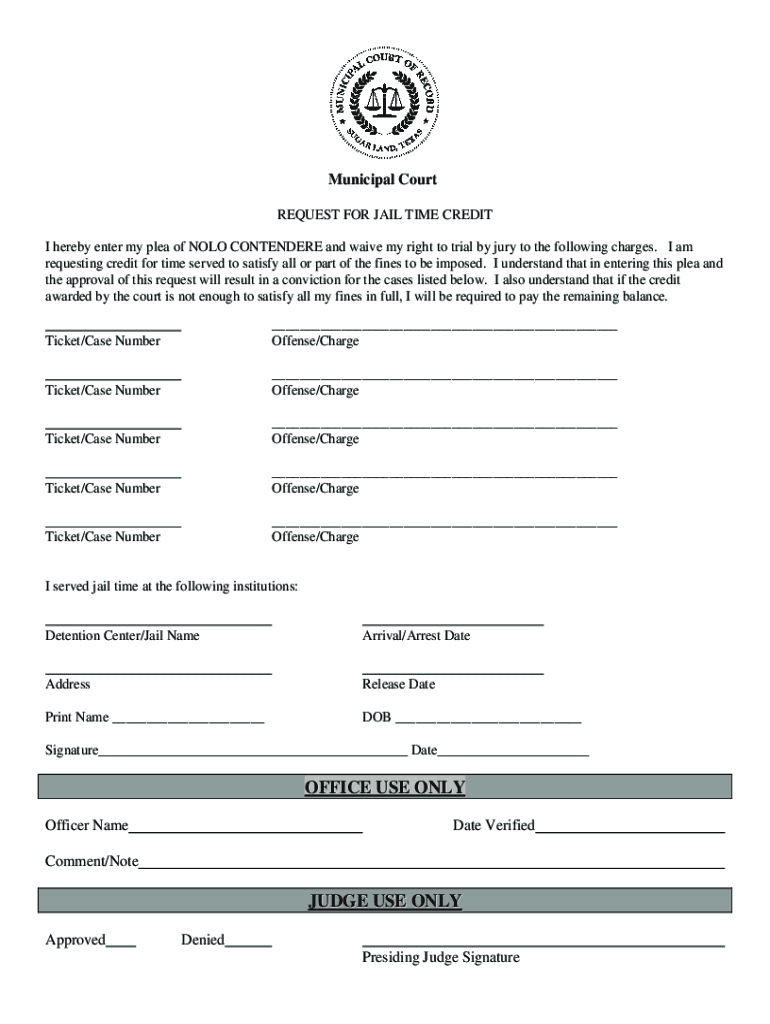 Fillable Online Amarillo Municipal Court Community Service  Form