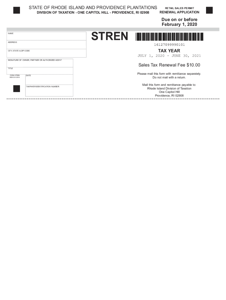  Tax Ri Govabout Uscontact UsRI Division of Taxation State of Rhode Island Division of 2020