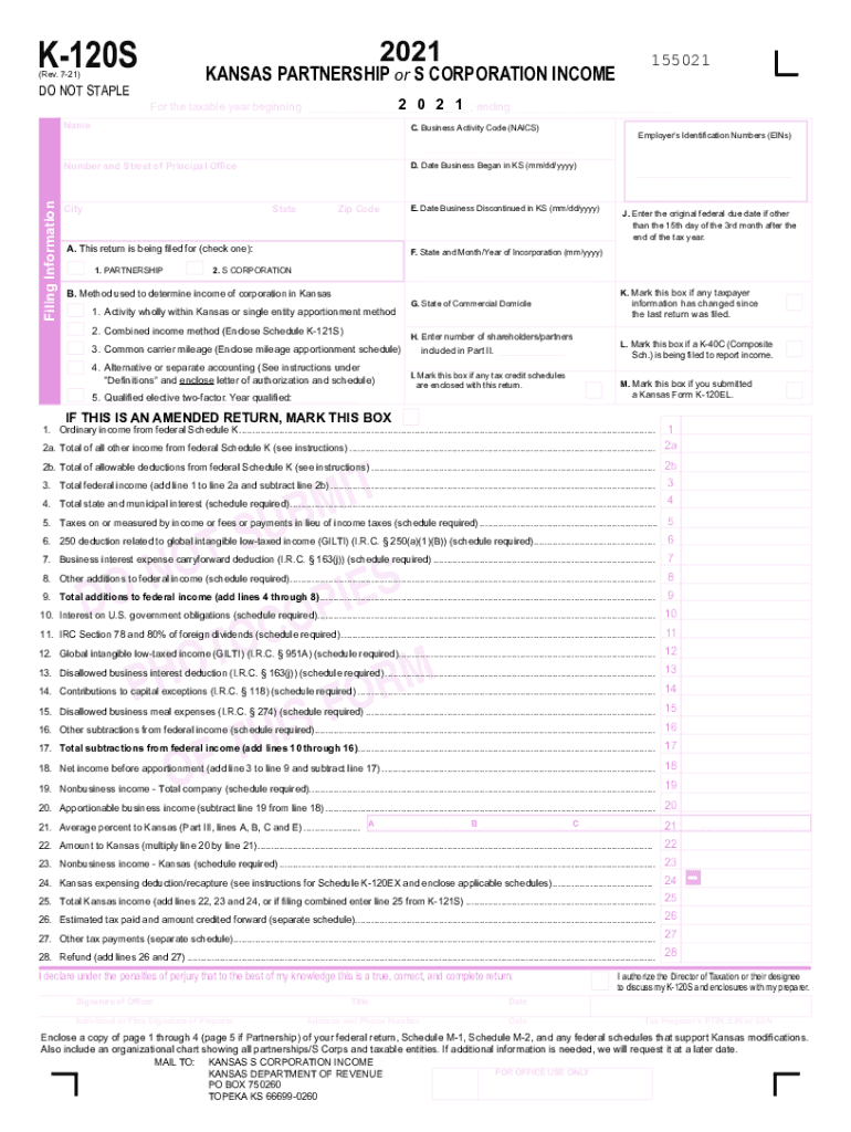  Form K 40C Fillable Composite Income Tax Schedule 2021