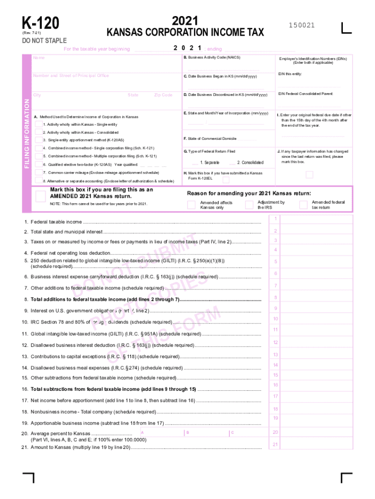  Annual Report Kansas Department of Revenue 2021