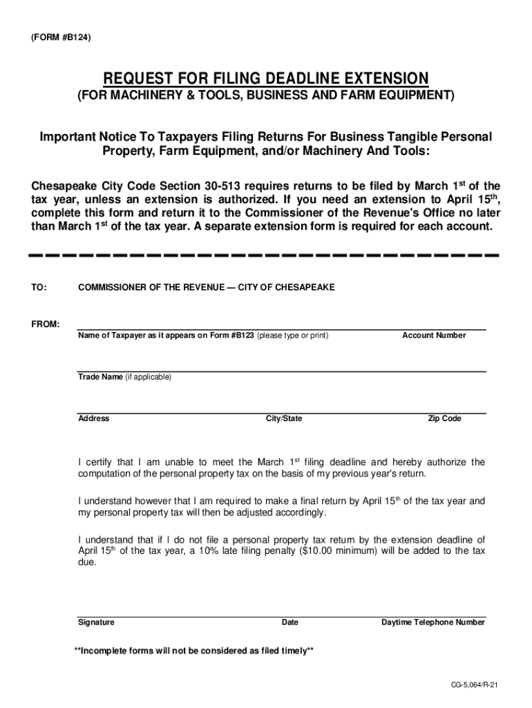 CITY of CHESAPEAKE, VIRGINIA Commissioner of Revenue  Form