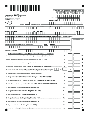 Georgia State Income Tax Form - Fill Out and Sign Printable PDF Template |  signNow