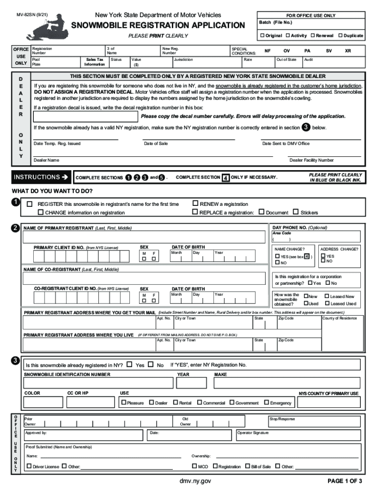  Www Saratogacountyny Govwpwp ContentNew York State Department of Motor Vehicles for OFFICE USE 2021