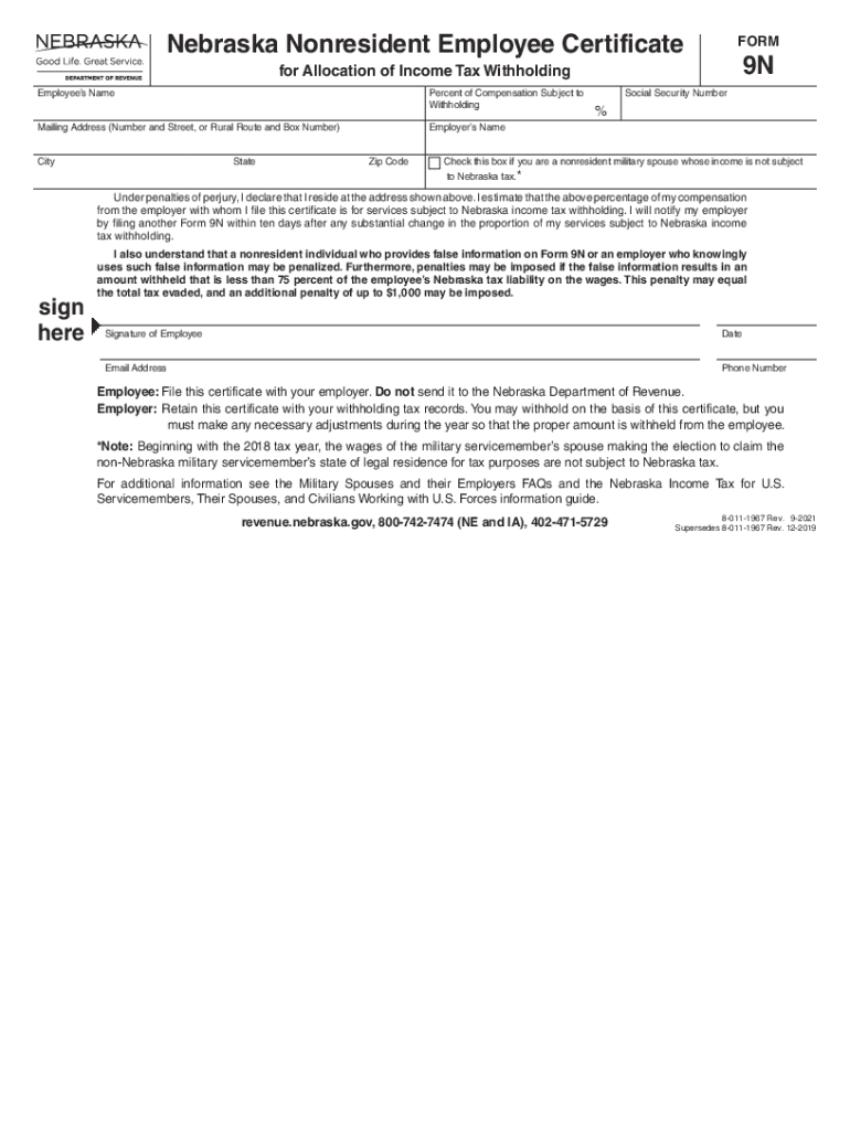 FS Form 7311 Employee's Withholding Certificate for Local