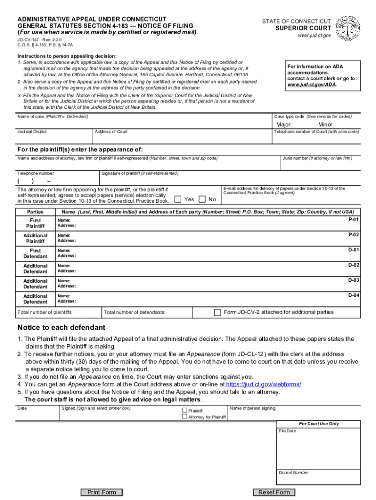  Jud Ct GovwebformsdefaultOfficial Court Forms of the Connecticut Judicial Branch 2020-2024