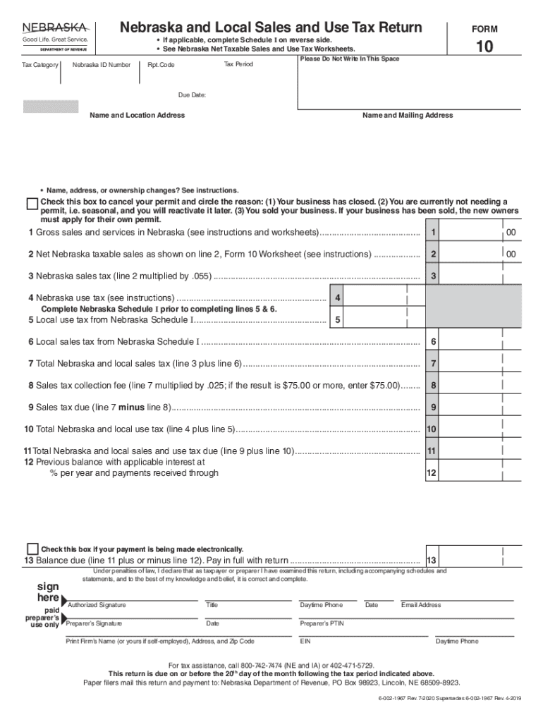  Nebraska Sales and Use TaxNebraska Department of RevenueSales &amp;amp; Use Tax Forms Sales &amp;amp; Use Tax Forms IllinoisNebr 2021