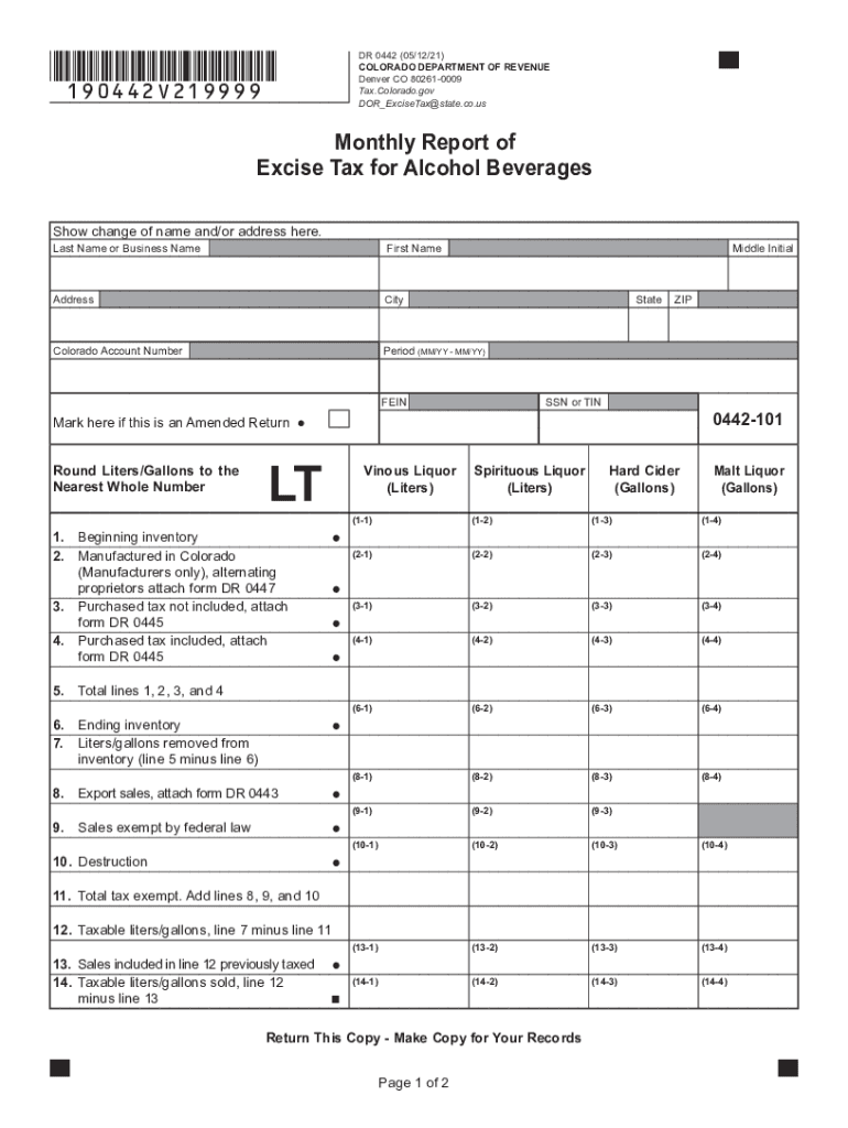  Colorado Department of Revenue Sales Tax Reporting 2021-2024