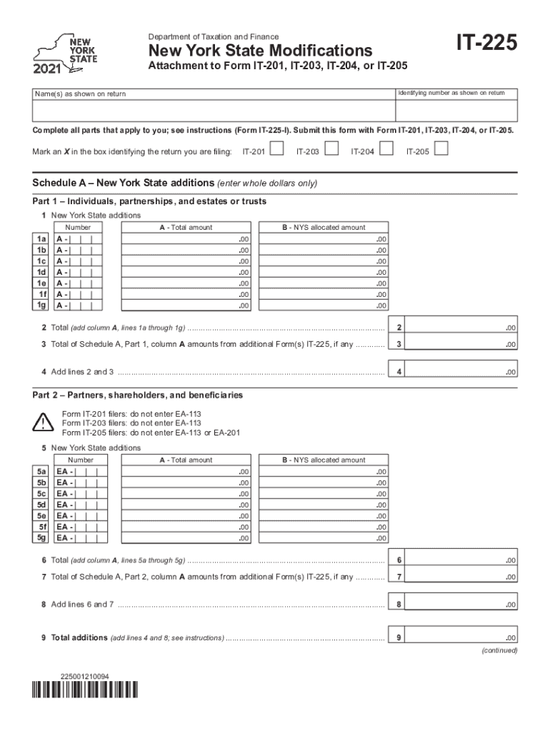  Attachment to Form it 201 or it 203 Tax Ny Gov 2021