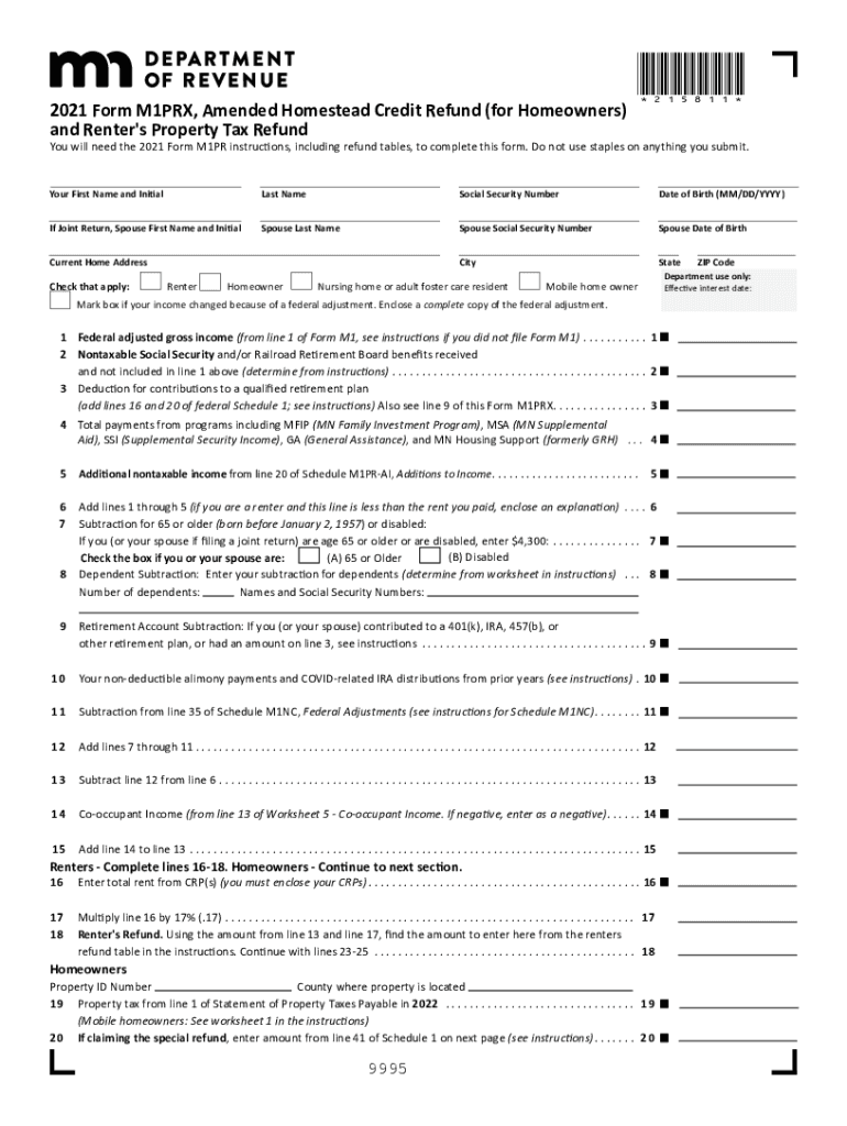  Www Revenue State Mn Usamending Property Tax RefundAmending a Property Tax RefundMinnesota Department of Revenue 2021