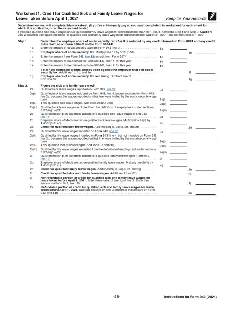  Www Irs Govpubirs Pdf2020 Instructions for Form 943 Internal Revenue Service 2021