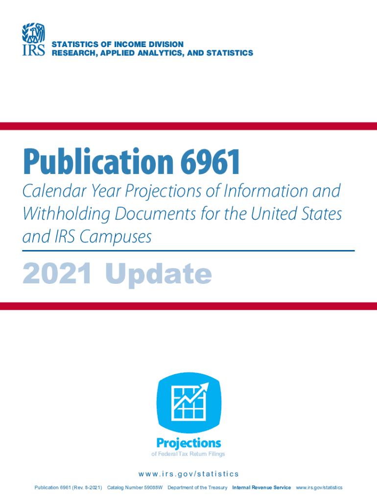  Publication 6961 Rev 8 Calendar Year Projections of Information and Withholding Documents for the United States and IRS Campuses 2021