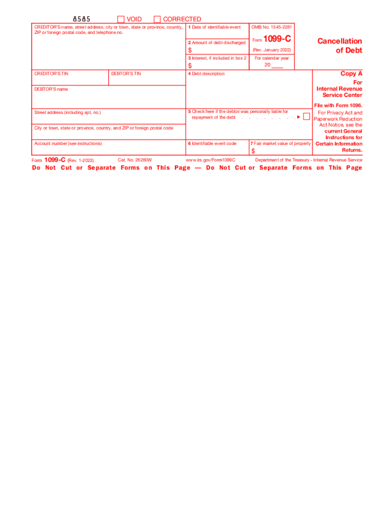  Form 1099 MISC IRS Tax Forms 2022-2024