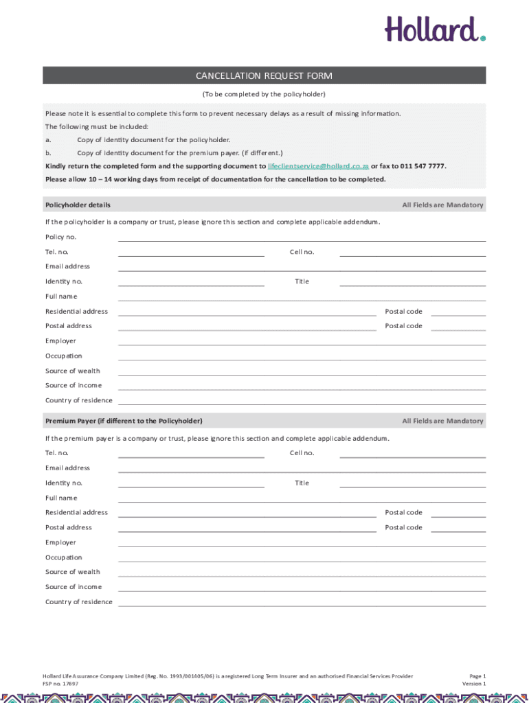 Www 123formbuilder Com Form TemplatesCancellation Request Form Template123 Form Builder